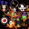 8FT Halloween Inflatables Tree Outdoor Decor with Inflatable Ghost Witch